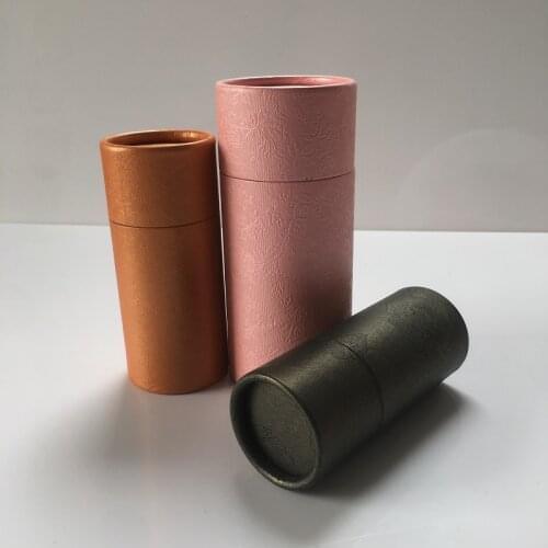 Cosmetic Essential oil Bottle Packaging Box Lipstick Perfume Packing Kraft Paper Tube Boxes Round Cardboard Gift Box