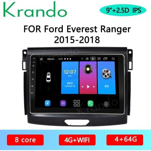 Krando Android 10.0 9" For Everest Ranger 2015-2018 Car Radio Player Gps Navigation Multimedia System