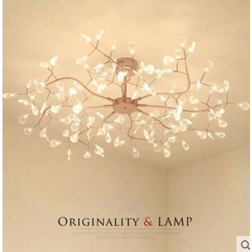 Living room lamp Nordic simple modern firefly ceiling lamps creative restaurant lamp bedroom lamp warm romantic lighting led