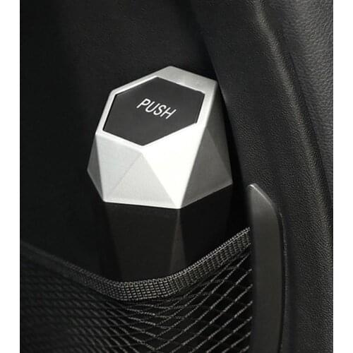 Mini Trash Can Portable Car Dustbin With Lid Leak-proof Auto Trash Bin Mini Garbage Bin For Automotive Car Home Bedroom Office