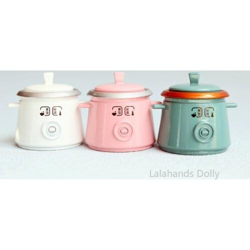 1:12Dollhouse Mini Rice Cooker Model for OB11,BJD Dollhouse Kitchen Furniture Decoration Accessories