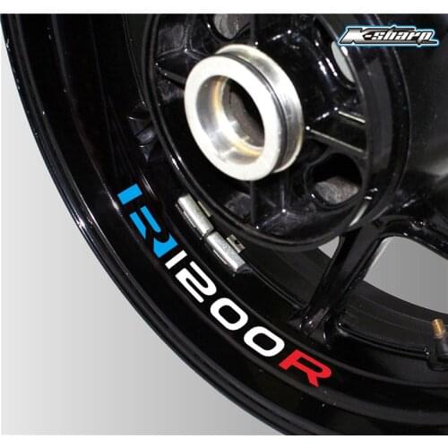 New Motorcycle Sticker Reflective Wheel Sticker Auto Parts Tire Decal Decorative Film Suitable for BMW R1200R
