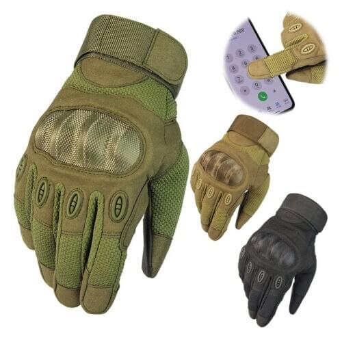Tactical Heavy Duty Gloves Performance Security Outdoor Full Finger Gloves Touch Screen High Impact Resistant Breathable Gloves