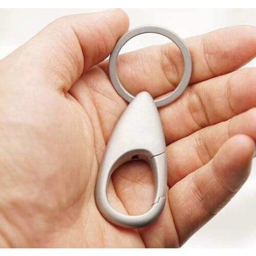 304 Stainless Steel Simple Men Women Keychains Car Key Chain Waterdrop Shape Key Rings Holder Gift Bag Charm Pendant Accessories