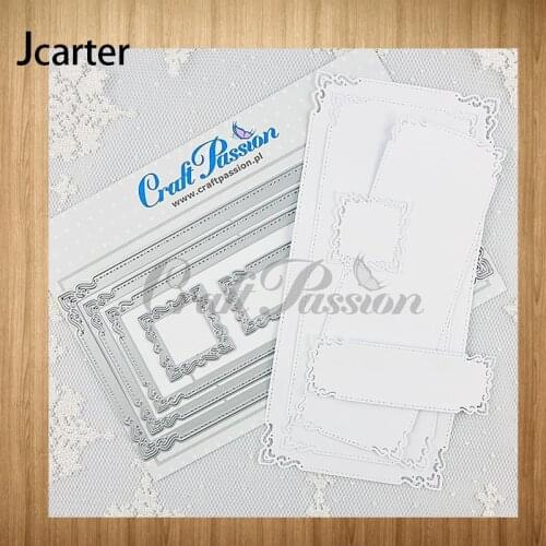 Rectangle Wave Background Metal Cutting Dies Shape Scrapbooking Craft Die Cut Stencil Card Make Mould Sheet Decoration Design