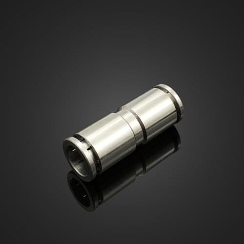 PU PG pneumatic connector metal brass quick connector straight through 4 6 8 10 12mm air hose connector high pressure connector