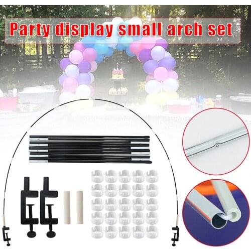 Table Balloon Arch Kit 10-section Adjustable Balloon Display Column Stand with Base Reusable Backdrop Party Supplies can CSV