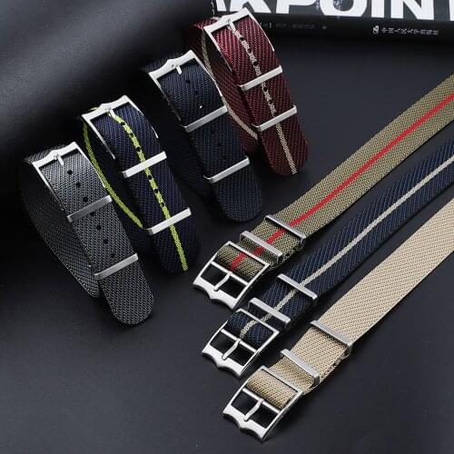 Nylon Nato Strap Premium Seatbelt Watchband 20mm 22m Military Sports Wristband Replacement for Tudor Watch Accessories