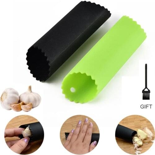Silicone Garlic Peeler Garlic Manual Peeling Tube Garlic Rooler Stripper Garlic Tools Kitchen Gadgets and Accessories 2 Colors
