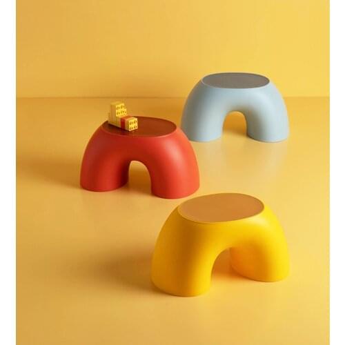 Home Indoor Chair Children Stool Footboard Indoor furniture Childrens Stool Toy Sofa Stool children chair Rainbow Chair WF