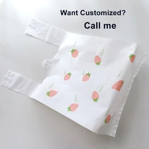 Pizza Packing Bag Cake Gifts Bag Plastic Organizer Shopping Bag Restaurant Take Out Plastic Bag Can Be Customized Logo