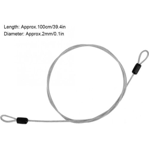 Cycling Sports Stainless Steel Security Loop Cable Bicycle Scooter Lock