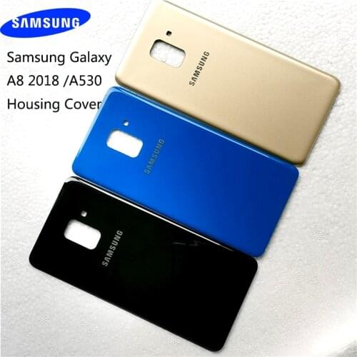SAMSUNG Galaxy A8 A530 A530F A8 plus A730 Back Glass Battery Cover Rear Door Housing Case For SAMSUNG A8 2018 A8+ phone Cover