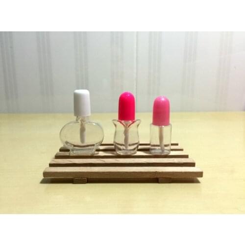 100PCS Empty Transparent Plastic DIY Small Lip Gloss Tube Cosmetic Container Clear Lip Balm Tube Cute Rose Shape 4ml