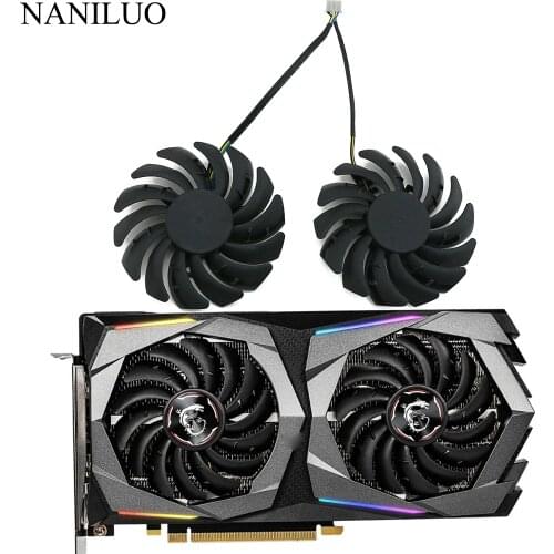 2pcs/lot PLD09210S12HH GTX1650 1660 1660Ti GPU Cooler Graphics Card Fan For MSI GTX1650 GTX1660 GAMING/X Video Cooling Fan