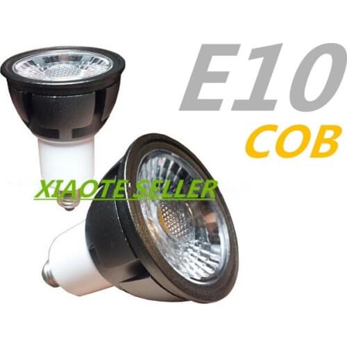 5/lot Spotlight led e10 110v led E12 110v led e14 110v Spotlight led cob e10 220v e11 220v e12 220v e14 85v~265v high quality