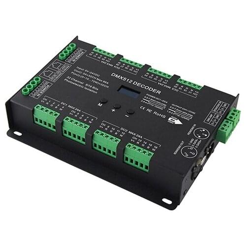 BC-632 DMX512/1990 signal to PWM signal 32 channel dmx512 decoder with 1K 2K 4K 8K output frequency