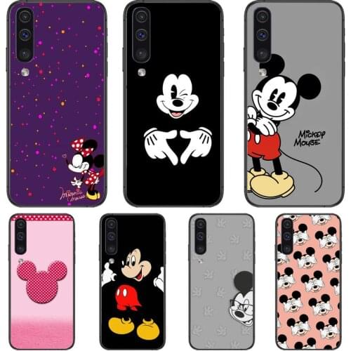 Cute mickey apple style cover Phone cover hull For SamSung Galaxy S8 S9 S10E S20 S21 S5 S30 Plus S20 fe 5G Lite Ultra black soft