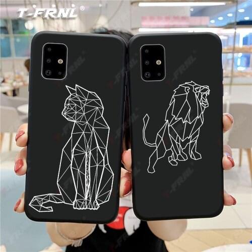 For A10S A20S A20E A30 A30S A40 A50 A50S A70 A01 A21S A31 A41 A51 A71 case Line cartoon unicorn cat for funda Samsung A11 case