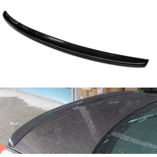 For Audi A4 B9 Auto Carbon Fiber Rear Trunk Spoiler Wing Lip 2017 2018 2019 S4 Style