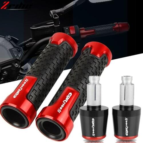FOR HONDA CBR1100XX CBR1100 CBR 1100XX 1997-2007 Motorcycle Accessories 7/8" 22MM Handlebar Hand Grips Handle Bar End Cap Plugs