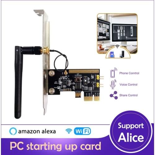 Computer Remote Switch Wifi Smart PC Start Starting Up Card Startup Card Work With Ewelink Alexa Echo yandex Alice smart home