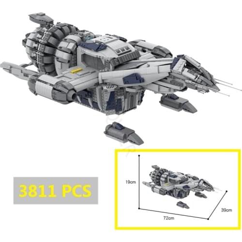 Space Sci-Fi TV Series Firefly Serenity Malcolm Reynoldss Spaceship With Shuttles Model Building Blocks Bricks Kids Toys Gifts