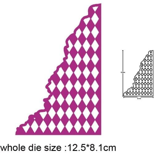 Metal dies Grid Frame Corner Cutting Dies Stencils dies for DIY Scrapbooking Album Paper Cards Making Decoration Embossing dies