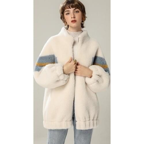 Fashion High Quality Wool Womens Jacket 2020 Soft Warm Wool Female Jacket Sheep Shearing Coat Womens Clothing Casacos Zjt426