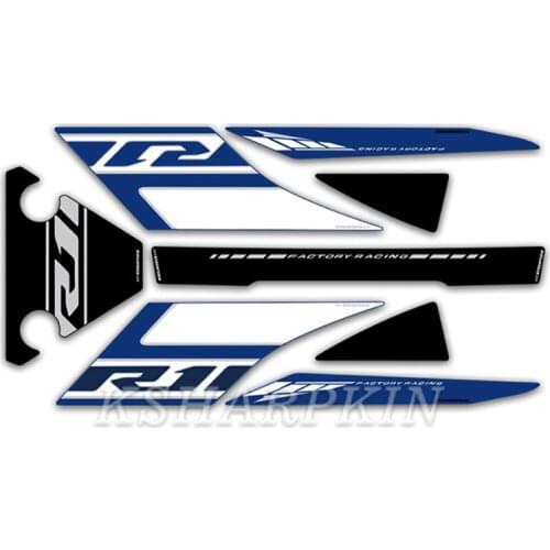 R1 Motorcycle 3D Gel Rear Fairing Sticker Number Board Sticker Decals Protection Pad For Yamaha r1 YZF-R1 2018-2019