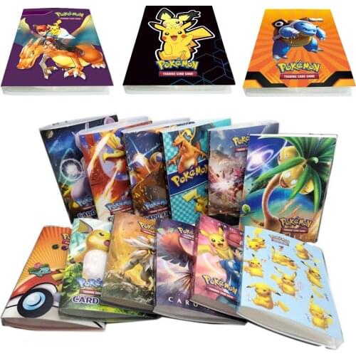 New 240Pcs Pokemon Cards Album Book Folder Holder GX EX VMAX Game Toys Collections Top Loaded List Gift for Children