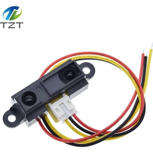 TZT GP2Y0A21YK0F 100% NEW 2Y0A21 10-80cm Infrared distance sensor (INCLUDING WIRES )