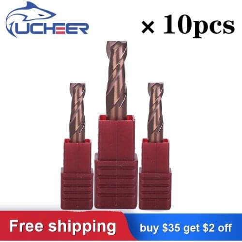 【Wholesale tools】UCHEER 10/50pcs 2T/4T HRC50 4/ 6mm machine tools Alloy Carbide Milling Cutter End Mill