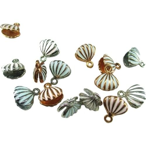 10 Pcs/Set Conch Sea Shell Charms Ocean Pendants Making DIY Handmade Craft Making Jewelry Decoration Fashion Accessories Gifts