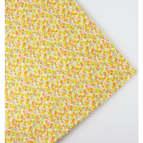 0.5meter width 156cm yellow vintage Print Plain Cotton Fabric for Home Textile Patchwork Quilted Fabrics