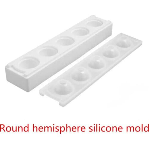 DIY Crystal Epoxy Mold Multi-standard Hemisphere Collection Mold Round Ball Pendant Jewelry Silicone Molds