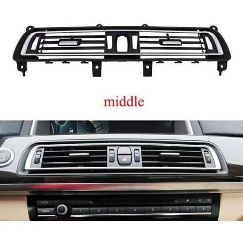 Front Row Wind Left Center Right Air Conditioning Vent Grill Outlet with Chrome Plate for BMW 7 Series F02 F01 730 735 745 750