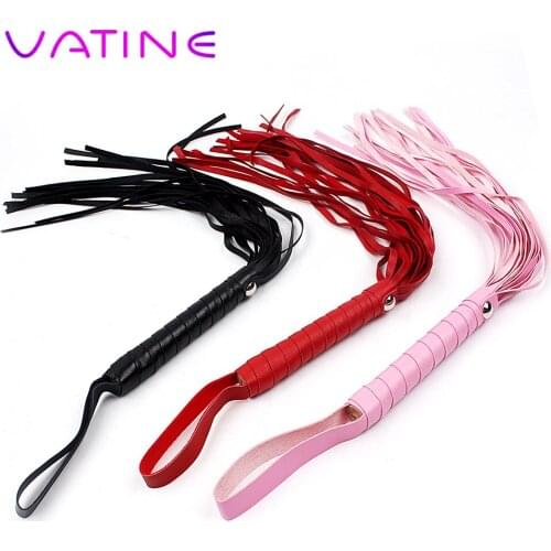VATINE Fetish Spanking Paddle Sexy Knout Flogger Sex Whip Erotic Products PU Leather Bondage Sex Toys For Couples Adult Games