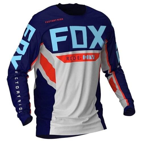 Ride fox Cycling Jersey MTB 2021 Bicycle Team Cycling Shirts Males' Short Sleeve Bike Wear Summer Premium Bicycle Clothing