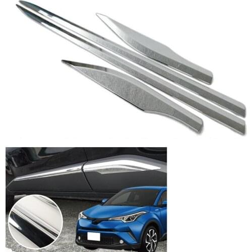 YAQUICKA Fit For Toyota CHR C-HR 2016 2017 2018 Car Exterior Body Door Side Edge Trim Cover Styling Accessories Mouldings