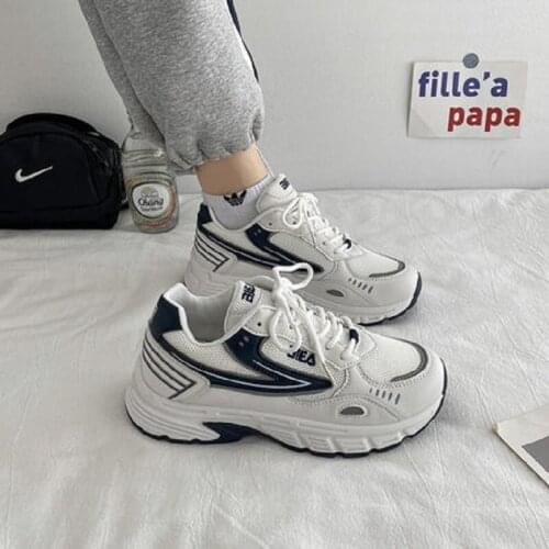 Retro sports shoes women autumn 2021 new fashion all-match breathable sports casual shoes