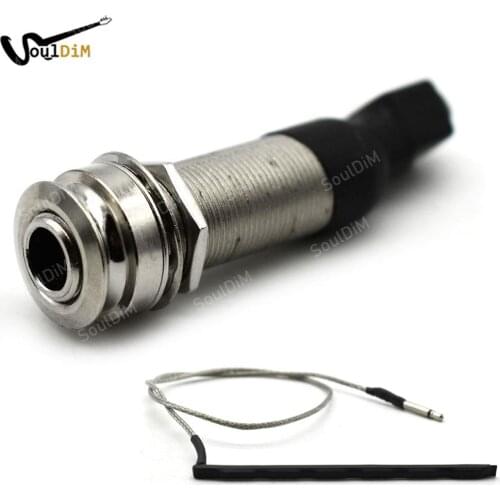 12pcs For Acoustic Guitar/ukulele Pickup Pick-up Piezo Cable Stick 6.35mm Plug Jack Design