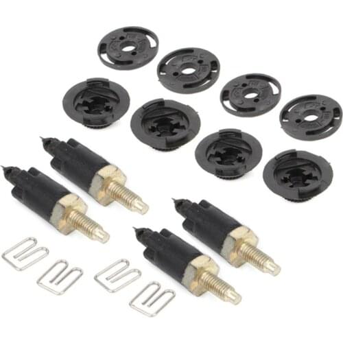16 PCS HDI Engine Cover Clip Bolt Bonnet Hood Kit Fit For Peugeot Citroen C4 C5 E7CA