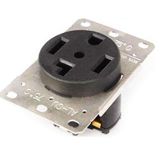 American 4 pole 250V 30A NEMA L14-30R US Generator outlet Anti-off industrial power socket plug inline wire connector with panel