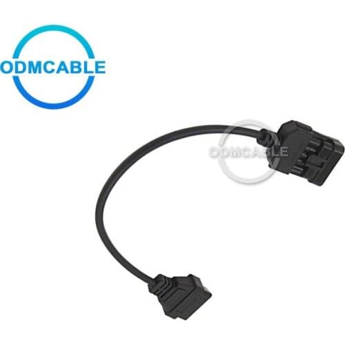 10 Pin To 16 Pin OBD2 OBDII Car Extension cable for Opel TCS CDP Works 26CM