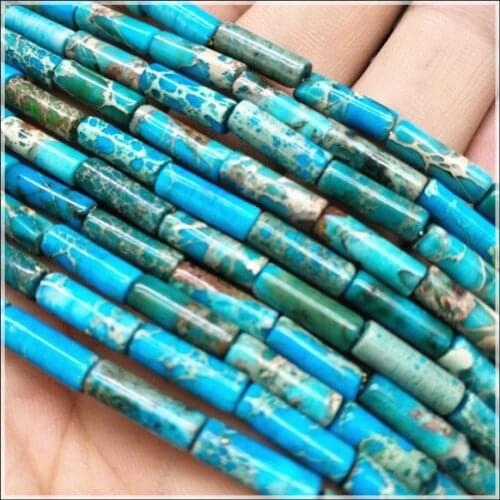 30 pieces natural gem stone beads beads strings for charms bracelets making lovely stone long drum shape 4x13mm beads findings