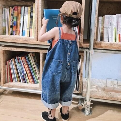 2021 Spring And Autumn Baby Cowboy Pants Childrens New Boys' And Girls' Pants Cowboy Pants
