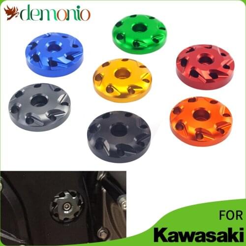 For Kawasaki Ninja 1000 2011 2012 2013 2014 2015 Frame Hole Cap Carved Decorative Cover Screws Ninja1000 Accessories