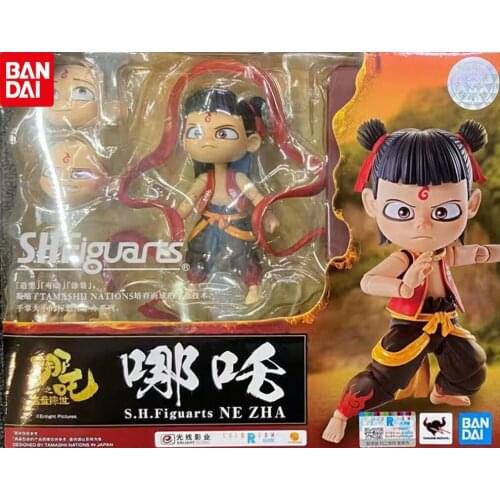 New BANDAI Shf China Anime Movie Characters Nezha AO BING Joints Movable Limited Collection Gifts Boy Toys Action Figure Boxed