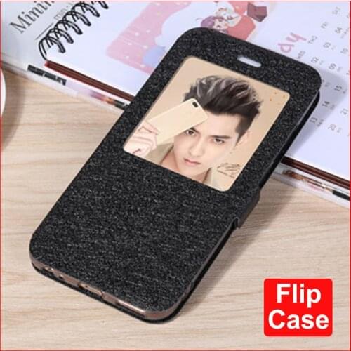 For xiaomi mi A1 flip case leather shell xiao mi A1 5.5" open window battery cover For xiaomi miA1 A 1 back cover cases coque
